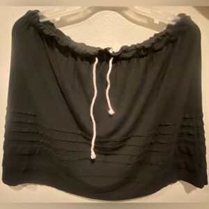 Caslon Deep Navy Skirt with Rope Drawstrings